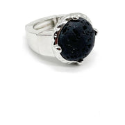 Anillo elástico con lava volcánica